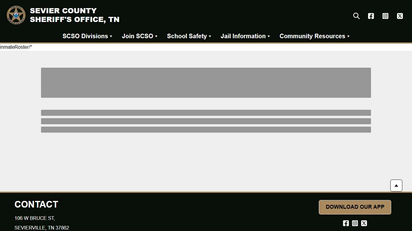 Inmate Roster | Sevier County Sheriff’s Office