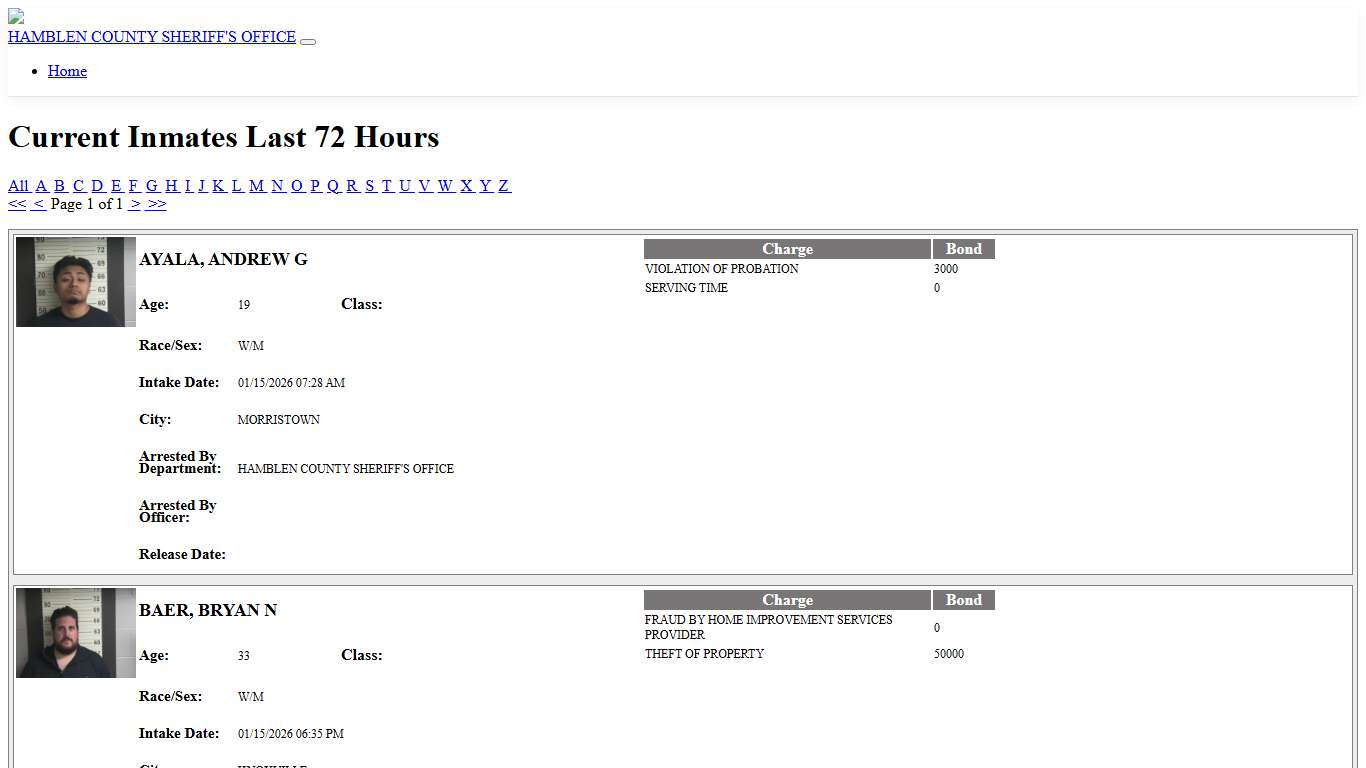 Inmates - ISOMS Portal